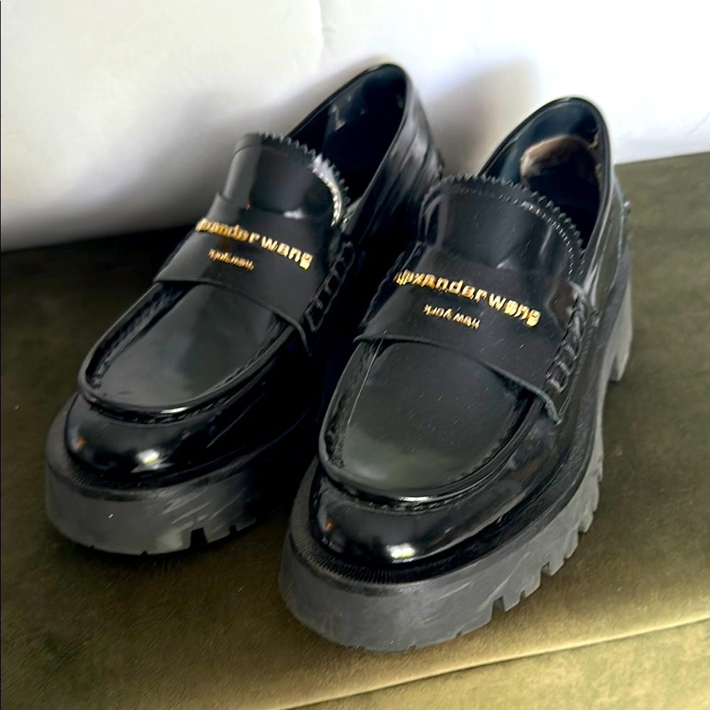Alexander Wang black Carter loafers size 36